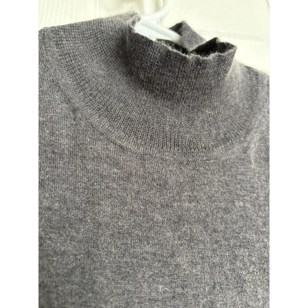 Barneys New York grey silk and cashmere long Dress Size small Luxury Resort - Picture 6 of 7